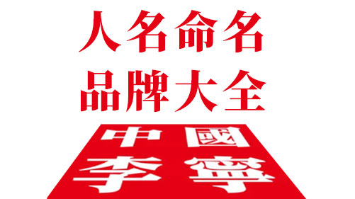 以人名命名的品牌大全