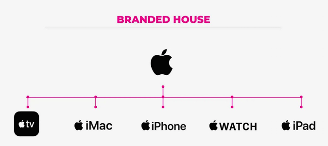 Apple 是一家拥有 iPad、iPhone、iPod 和 Mac 等众多品牌的公司