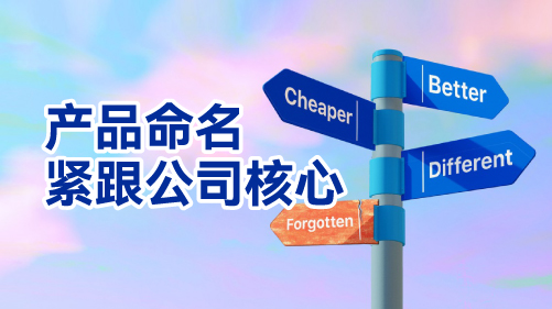 产品命名紧跟公司核心：赋予品牌以独特魅力